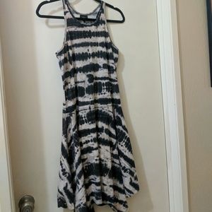 Mossimo tie dye asymmetrical flowy dress